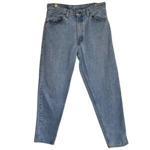 Vintage 90s Levi’s 550 Jeans Relaxed Fit Tapered Leg Light Wash Denim Casual